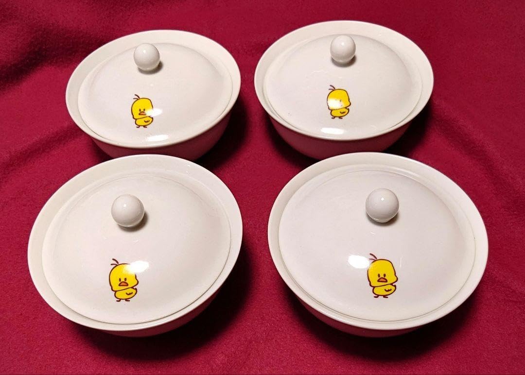 チキンラーメン陶器容器 4個セット 平成レトロ チキンラーメン